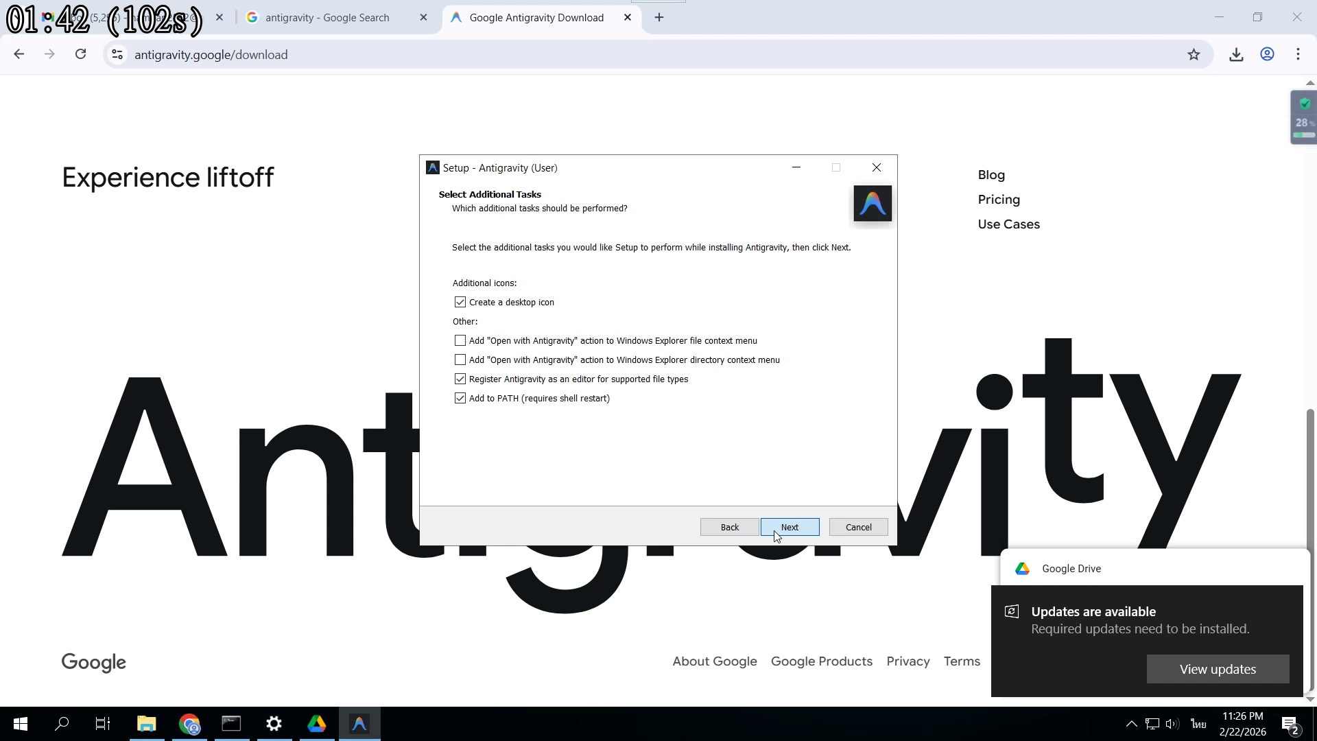 ติดตั้งเกือบเสร็จ — 90%