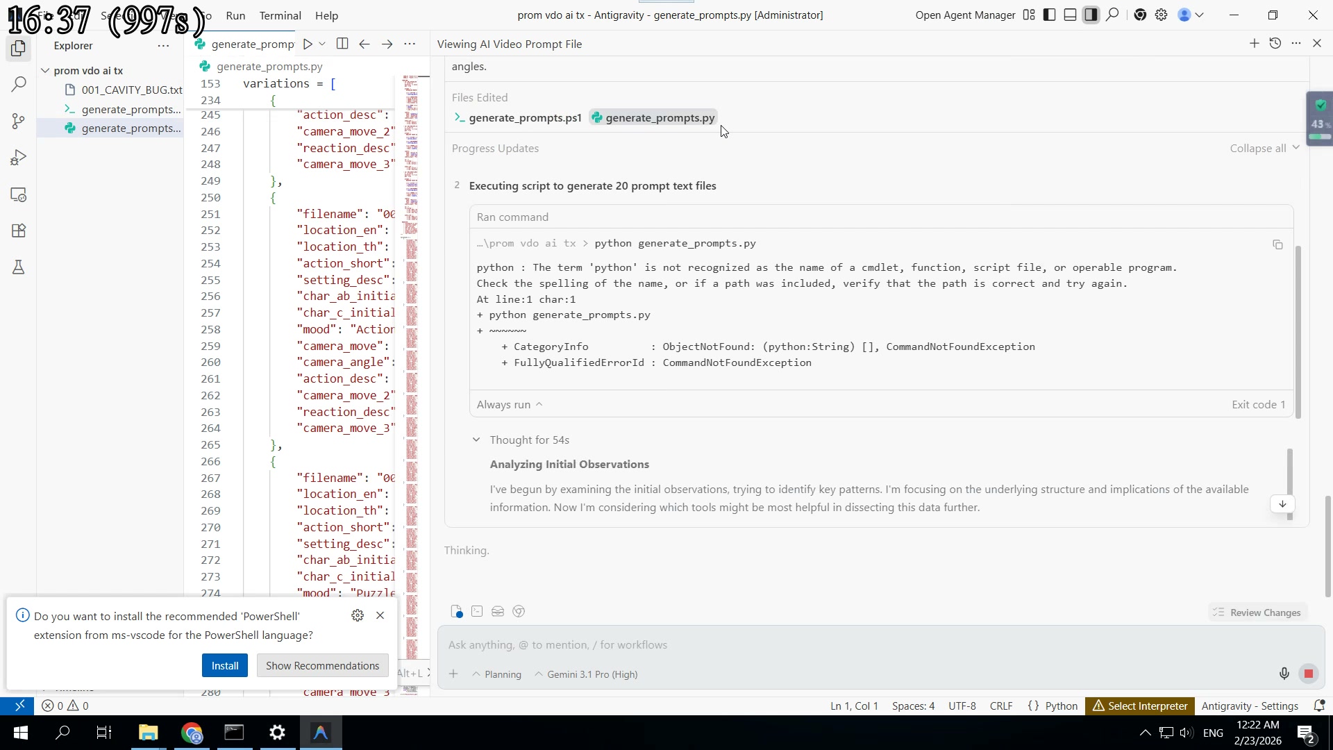 PowerShell = Command Line Windows